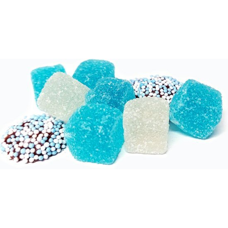 200 gram Tummix blauw of roze