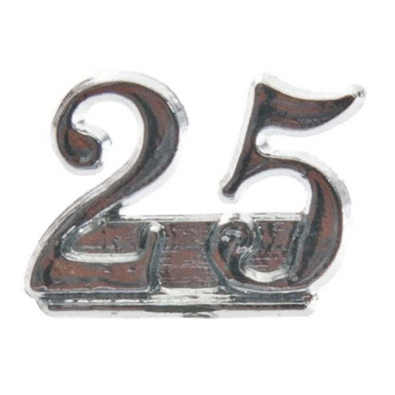 10x 25 jaar opplakker