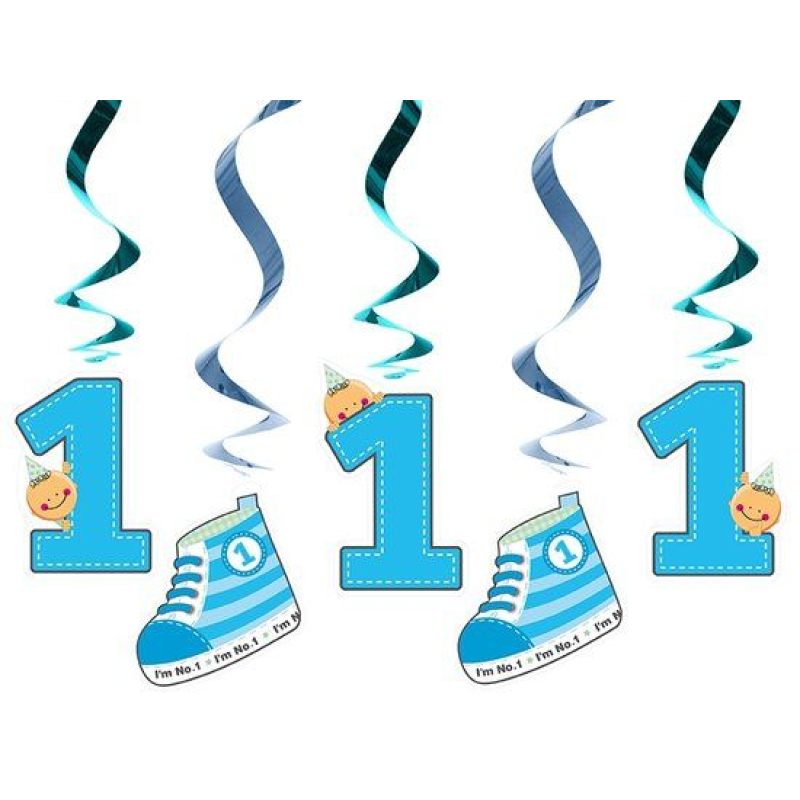 5x swirl 1 jaar in roze of blauw