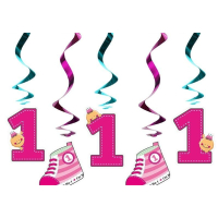 5x swirl 1 jaar in roze of blauw