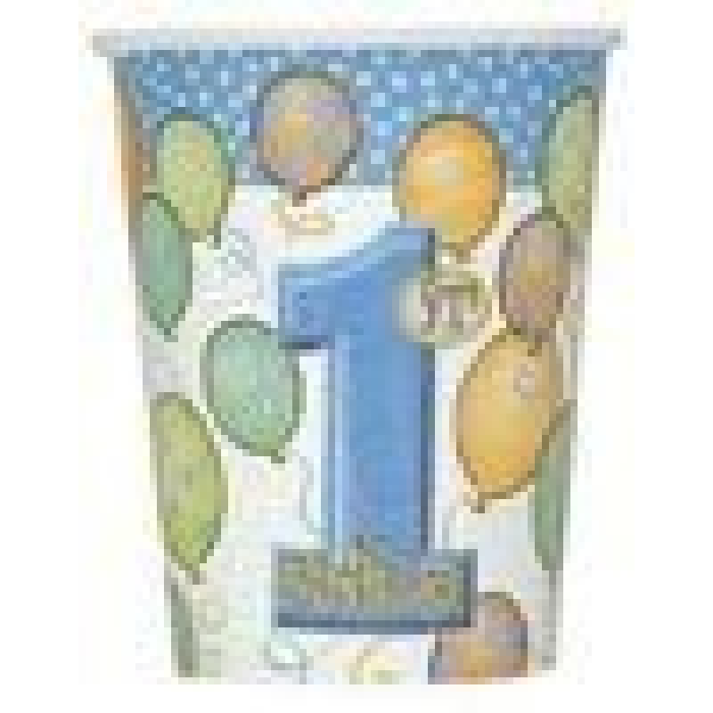 8 blauwe bekertjes 1 jaar