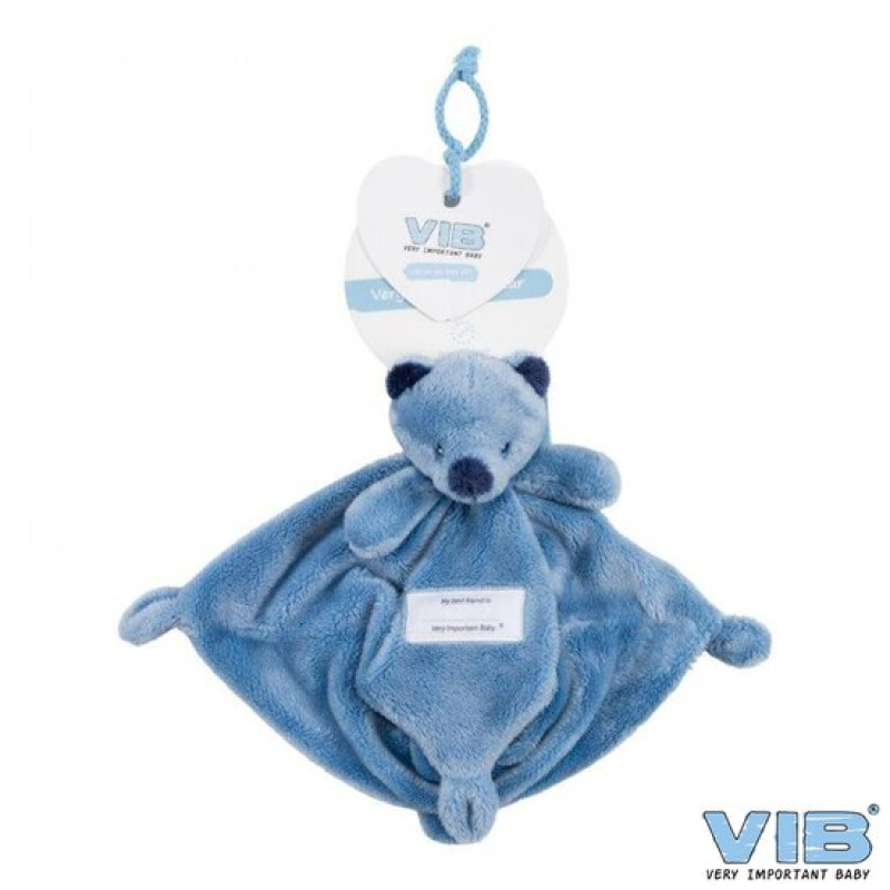 knuffeldoekje berenhoofd indigo