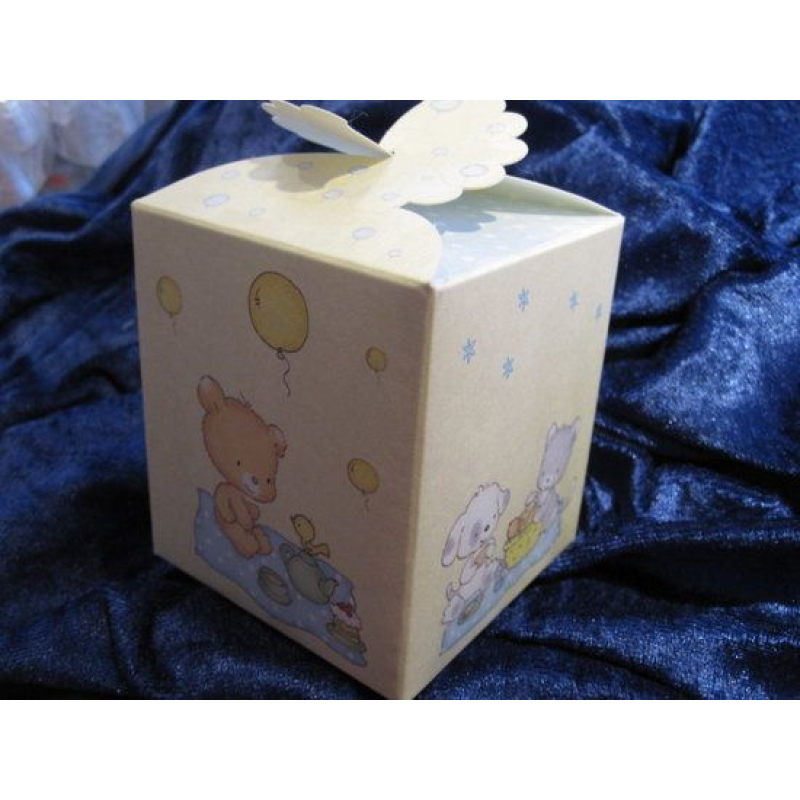 babyshower koekdoosje geel