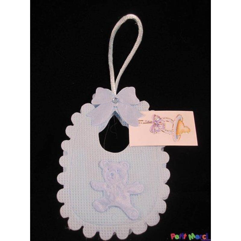 slabbetje zakje polyester blauw