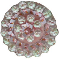 24 rammelaars blauw of roze op schaal