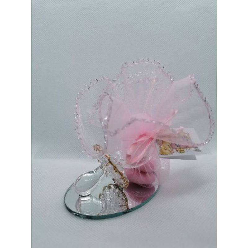 speen op spiegel blauw of roze