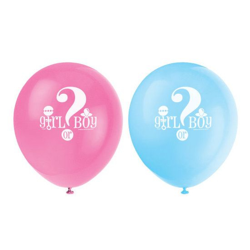 8x ballonnen gender reveal