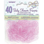 40 blauwe of roze spelden mini