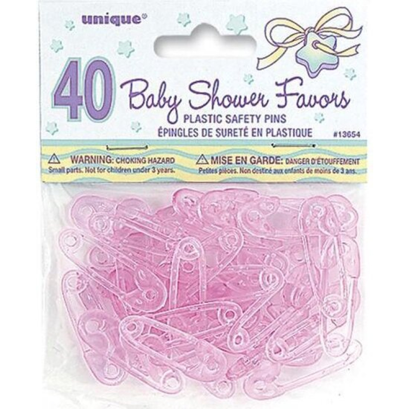 40 blauwe of roze spelden mini