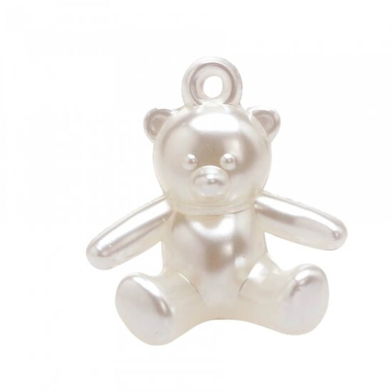 10x bedel beer parelmoer wit