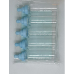 5x decoratie papflesjes roze of blauw