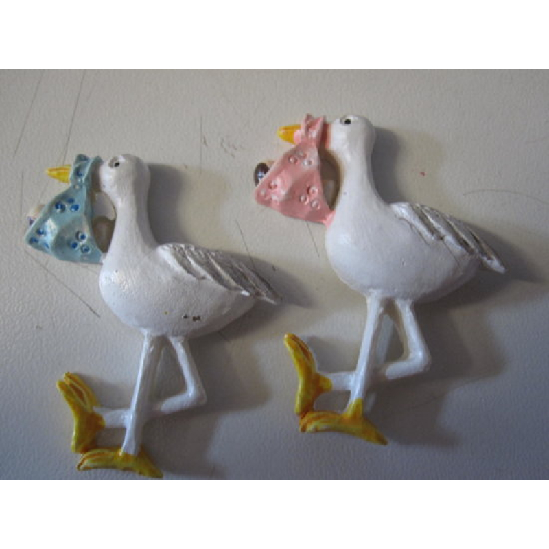 10x ooievaartje opplakker staand roze of blauw