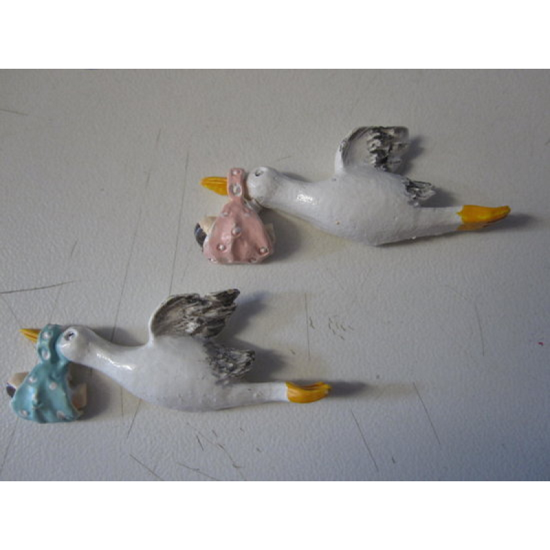 10x ooievaartje opplakker vliegend roze of blauw