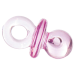 5x Speen acryl 5cm roze/blauw