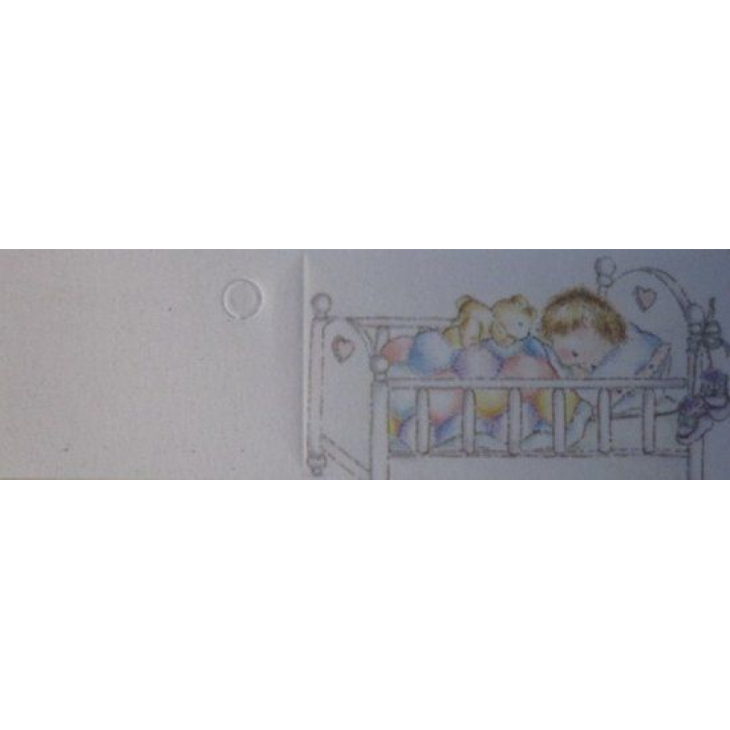 10x kaartje baby wiegje