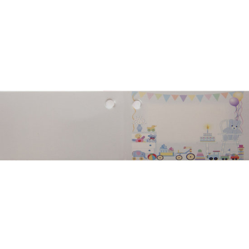 10x kaartje party roze of blauw