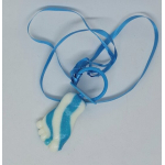 50 babyvoet lolly in ton roze of blauw