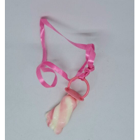 50 babyvoet lolly in ton roze of blauw