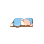 8x chocolade baby's roze of blauw (100gram)