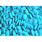 chocolade dragee blauw,roze of wit1000 gram