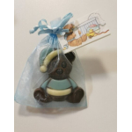 chocolade teddybeertje in organzazakje