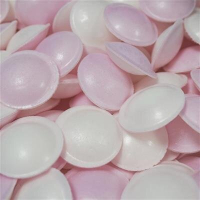 25 blauwe of roze zure hosties (ufo)