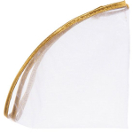 10x tule rand satijn in goud of zilver