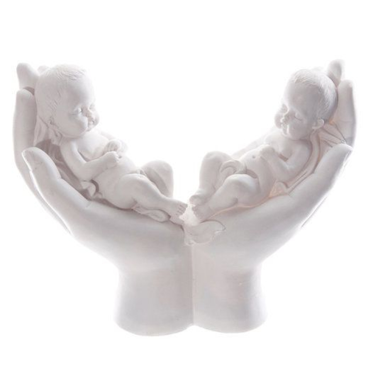 tweeling in handen groot