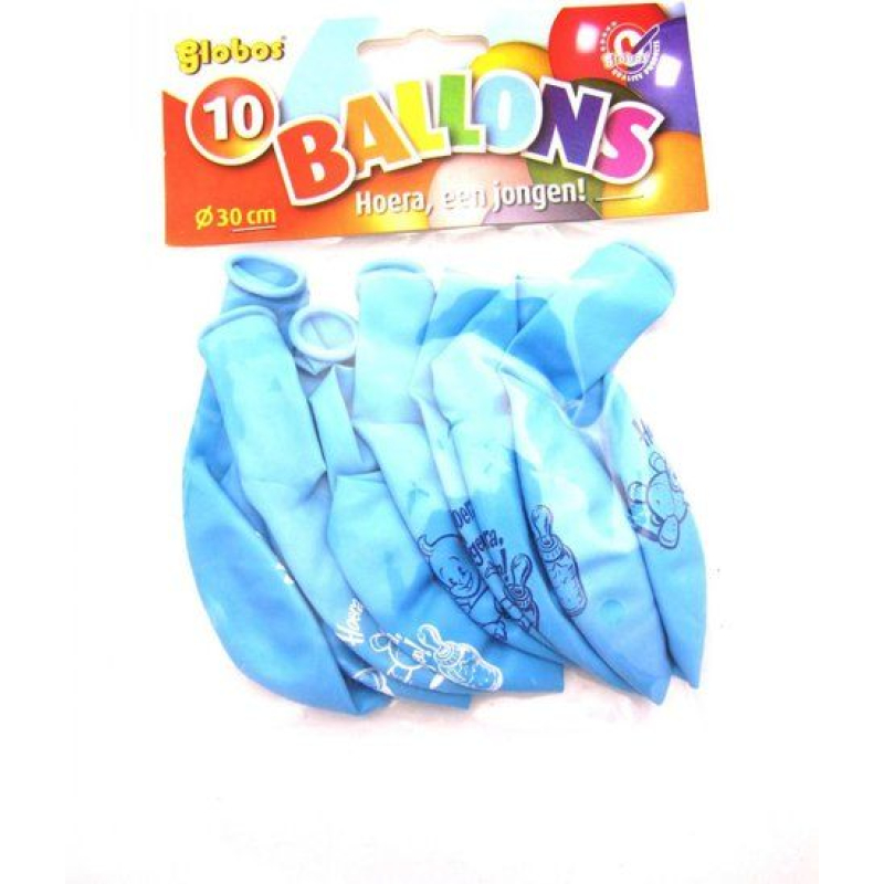 10 ballonnen een jongen / meisje