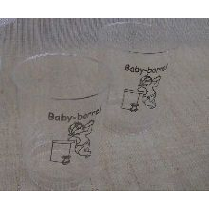 10x Babyshower borrelglas