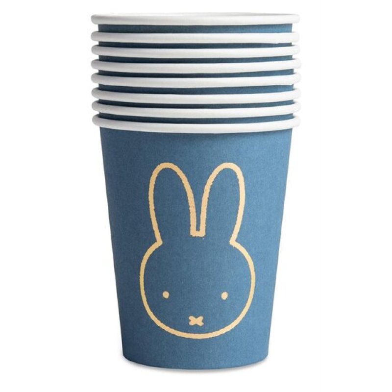 8 bekers nijntje blauw