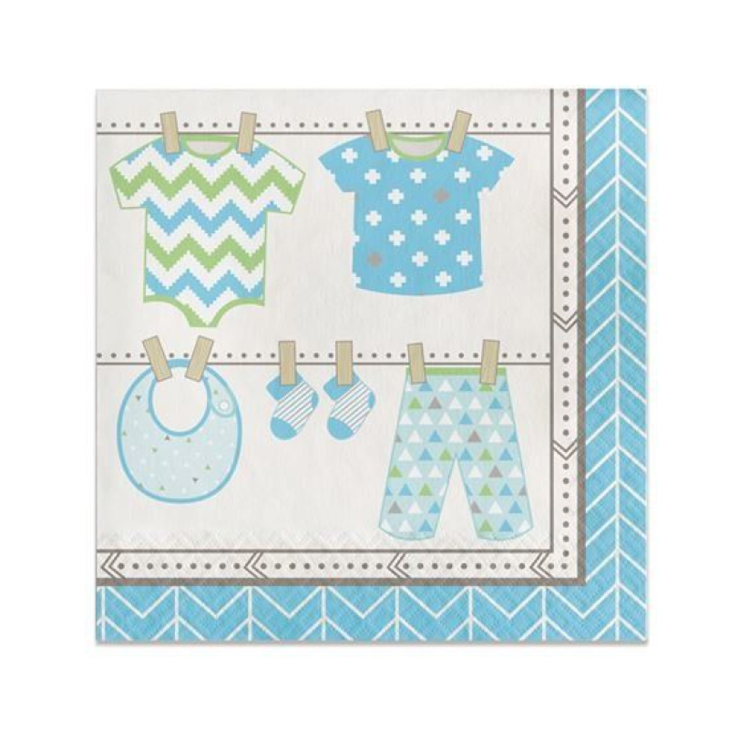 16 servetten waslijn