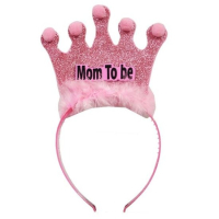 tiara mom to be blauw of roze