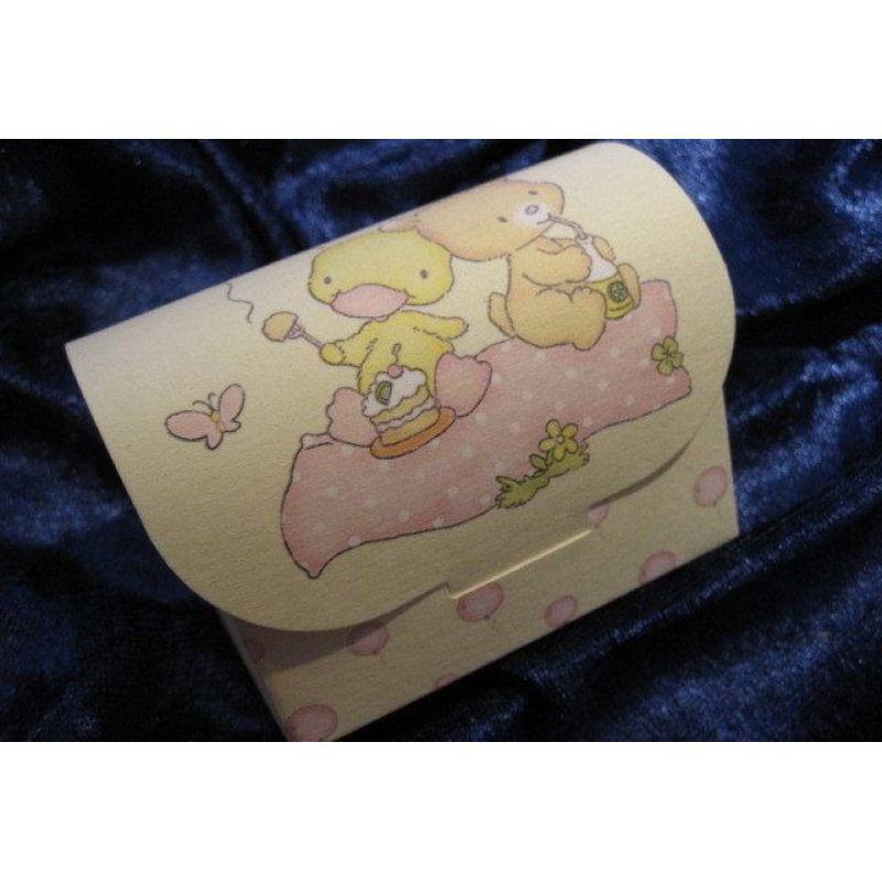 babyshowerdoosje piraatkoffer geel