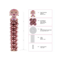 ballonnenstandaard babyboy of babygirl 