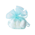 12 organza zakjes rond 24cm