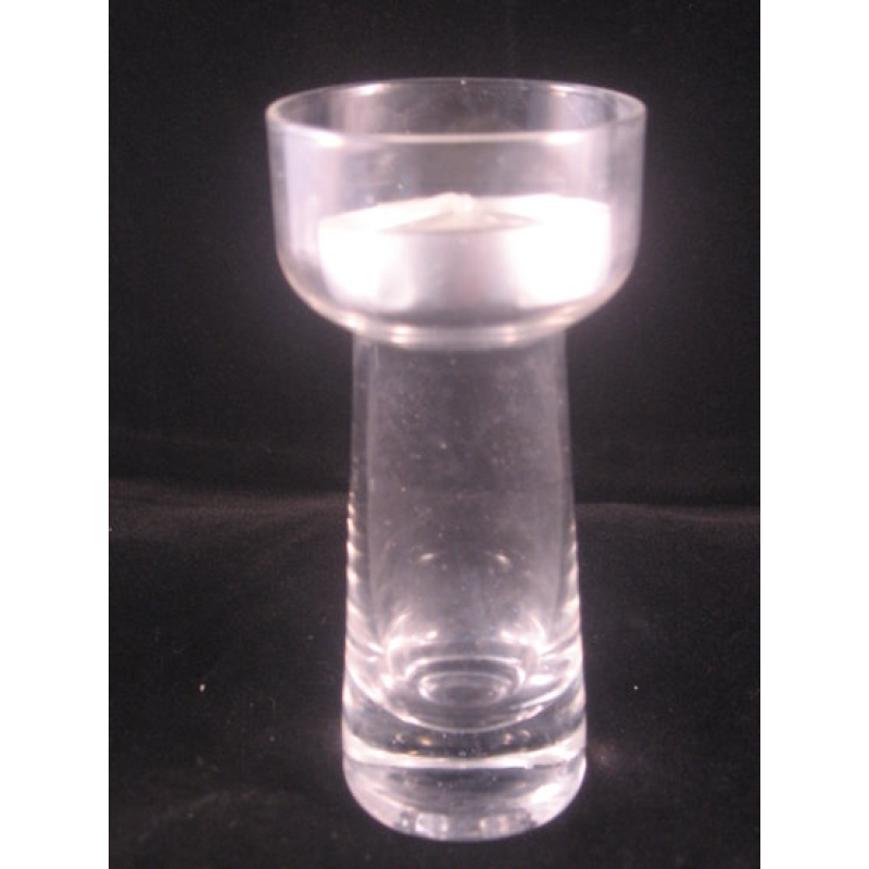 glas met kaarsje