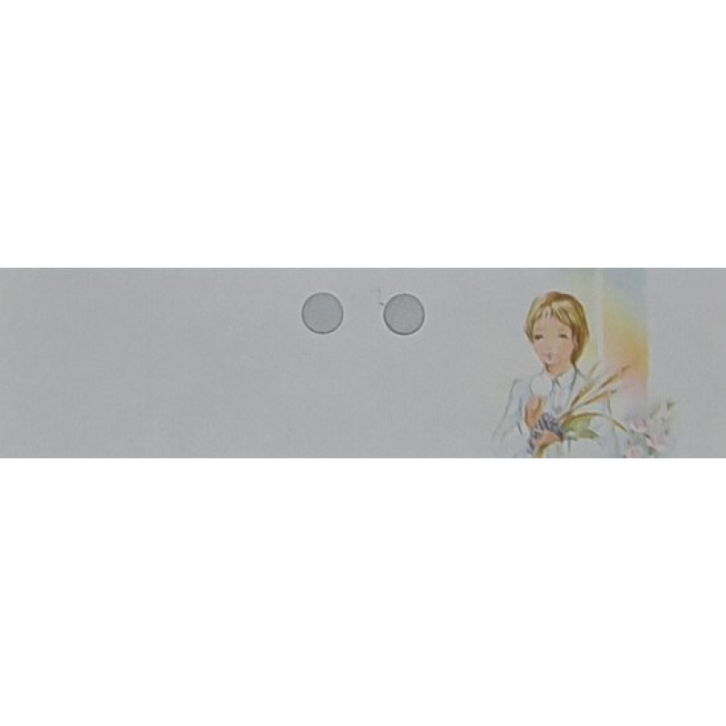 10x kaartje meisje of jongen communie met bloemen