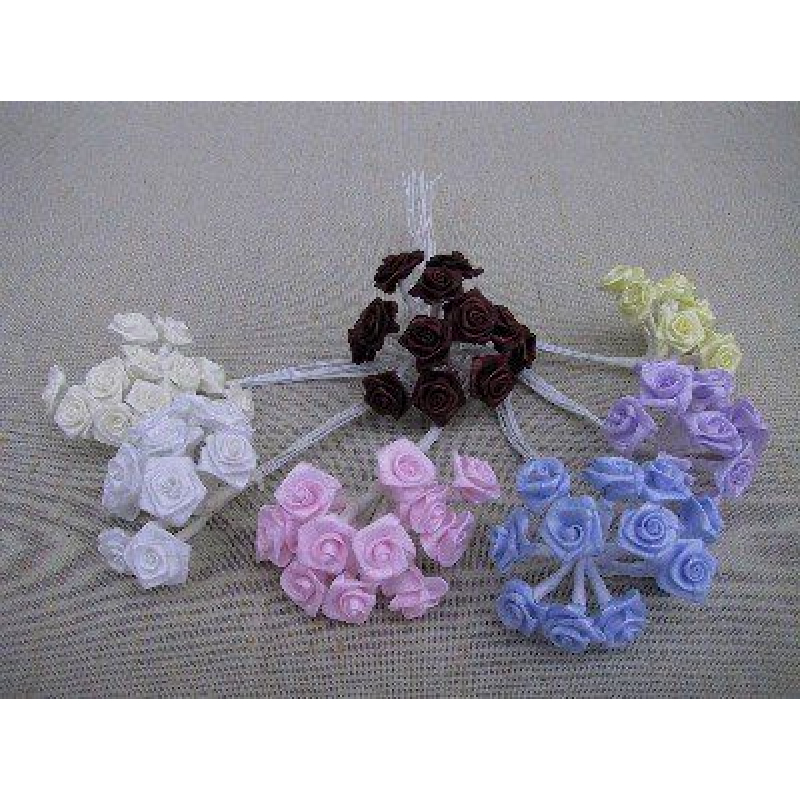 12x Roosje mini van satijn