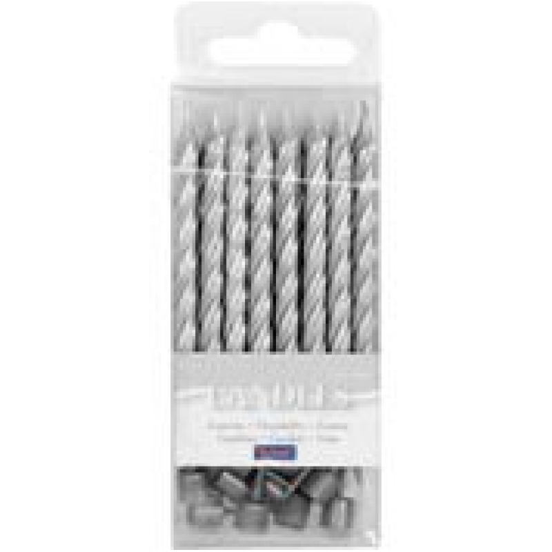 taartkaarsjes zilver