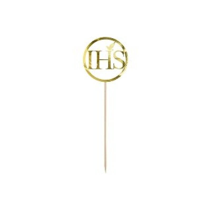 communie taart topper IHS