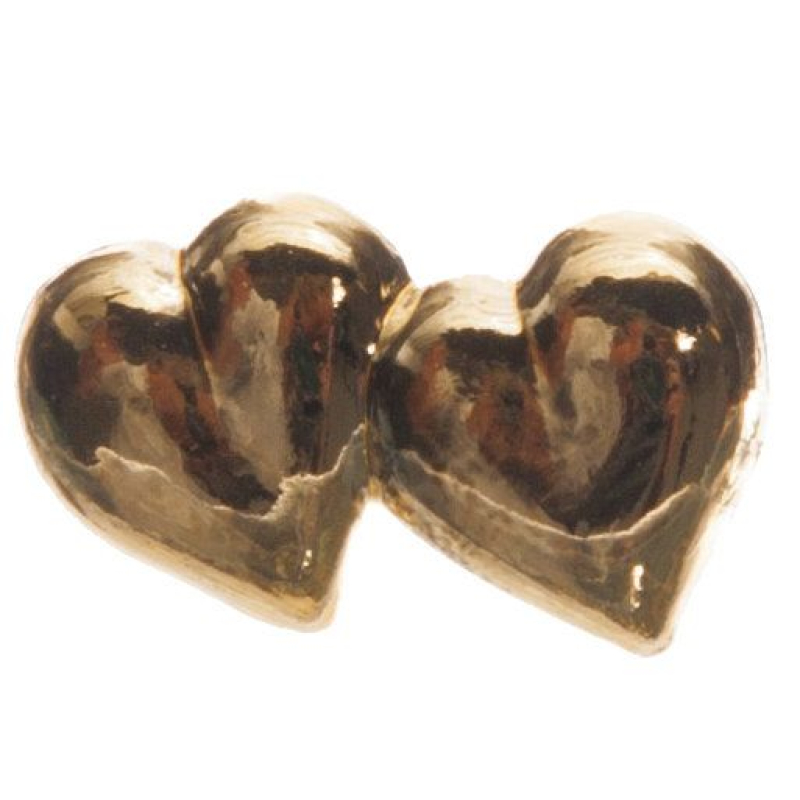 10 Hartjes opplakker in goud of zilver