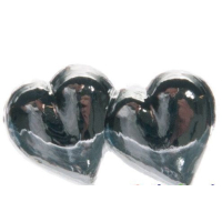 10 Hartjes opplakker in goud of zilver