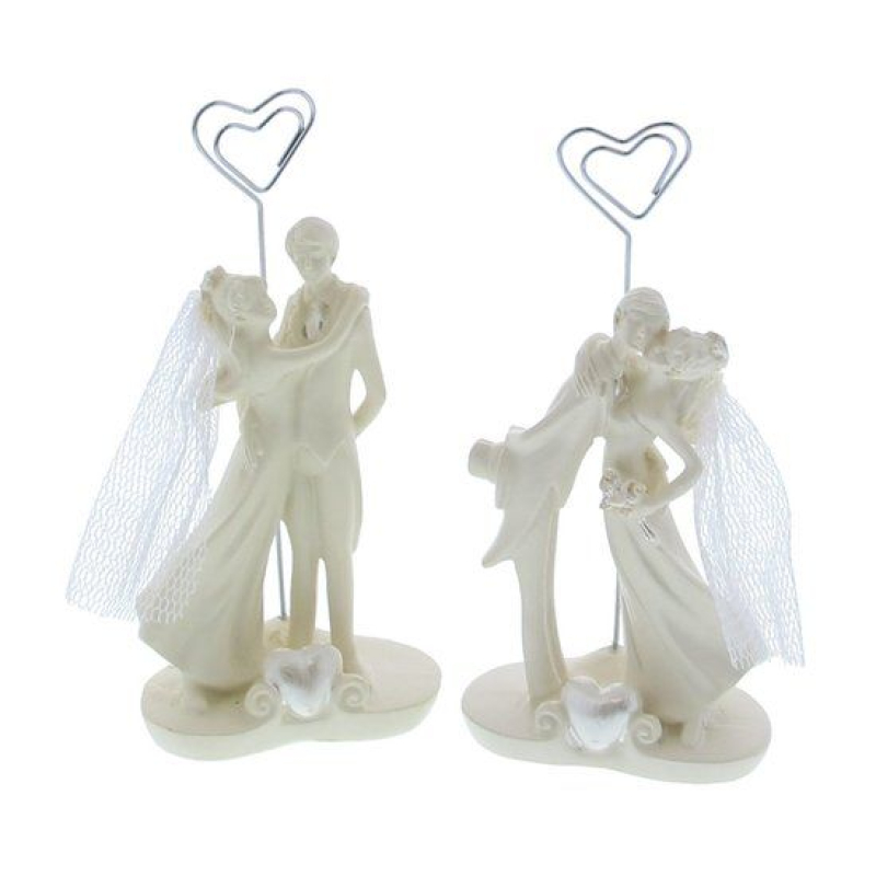 bruidspaar wit met fotoclip