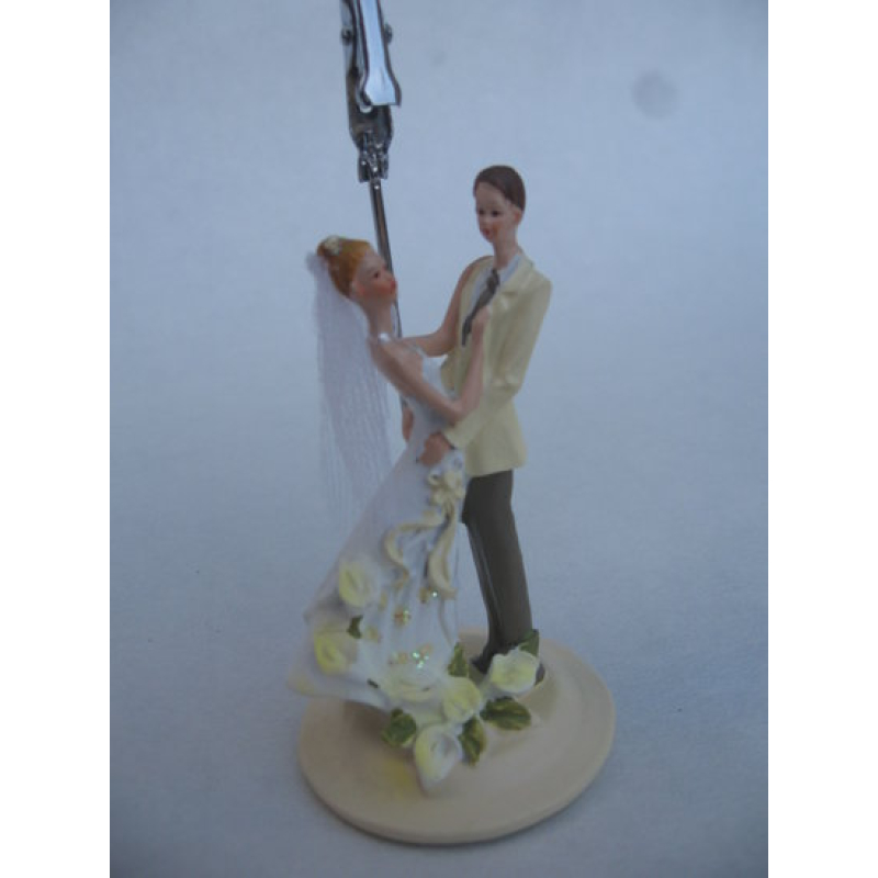 Fotoclip bruidspaar beige