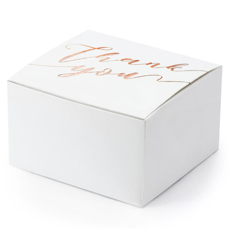 10x uitdeel doosje thank you