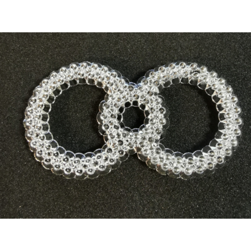 10x dubbel ringen zilver