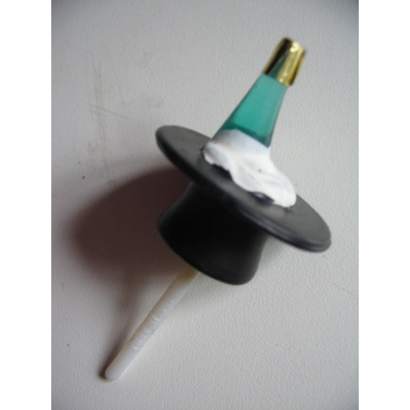 10x Steker hoedje met fles