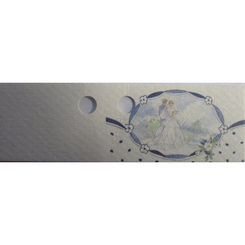 20x kaartje bruidspaar in kader