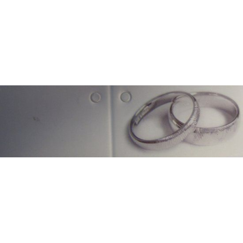 10x kaartje ringen zilver